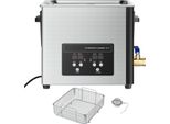 Succebuy Pulitore Ad Ultrasuoni 15 L, Macchina Per La Pulizia Professionale Con Cestello E Display Digitale, 240 W In Acciaio Inox 40 Khz Per Parti, Carburatori E Strumenti