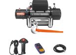 Argano Elettrico A Fune Succebuy, Forza Di Trazione Di 5400 Kg, 12 V Dc Con Cavo D'acciaio Di 24 M, Telecomando Senza Fili E Con Cavo, Classe Di Protezione IP55, Ideale Per Suv, Jeep, Rimorchi, Barche E Fuoristrada
