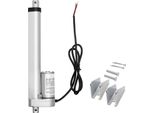 Succebuy Attuatore Lineare Da 12 V, Motore Lineare Da 101,6 Mm Con 15 Mm/S, Attuatore Lineare Da 1000 N Con Protezione IP54 E Staffa Di Montaggio, Tecnologia Lineare Per Scrivanie Regolabili In Altezza, Sedie Reclinabili E Apri Finestre