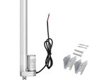 Succebuy Attuatore Lineare Da 12 V, Motore Di Sollevamento Da 250 Mm Con Velocità Di 15 Mm/S, Forza Di 1000 N, Protezione IP54 E Staffa Di Montaggio, Adatto Per Il Sollevamento Di Scrivanie, Sedie Reclinabili E Aperture Di Porte E Finestre