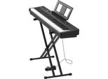 Succebuy Pianoforte Digitale Con 88 Tasti Completamente Pesati, Pianoforte Elettrico Con Doppia Tastiera, Altoparlanti, Supporto A X, Pedale Sustain, Funzione Di Registrazione, 280 Toni E Connessione Wireless, Ideale Per I Principianti, Nero
