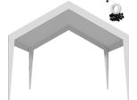 Succebuy Tetto Di Ricambio Per Carport, 3,65 X 6,09 M, Robusto Telone Per Tende Da Garage Portatili, Copertura Resistente Ai Raggi Uv Per Tettoie Per Auto, Resistente Telone Bianco, Senza Telaio