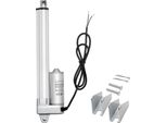 Succebuy Attuatore Lineare 12 V, Motore Lineare Impermeabile IP65 Da 203,2 Mm, Attuatore Lineare 3000 N, Attuatori A Tecnologia Lineare 5 Mm/S Con Staffe Di Montaggio Per Inseguitori Solari, Macchine Industriali E Apriporta