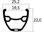 Cerchio Mvtek Argento 29'' 32H Argento 29'' 32H