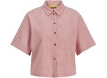 Jack & Jones Windy Seersucker Jjxx Camicia A Maniche Corte Rosa Xs Donna Rosa Xs