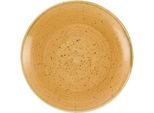 Churchill Stonecast Tangerine Coupe Plate 165 Mm (12 Pezzi)