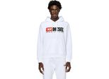 Diesel Ginn Felpa Con Cappuccio Bianco S Uomo Bianco S