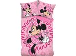 Minnie Mouse - Set Di Biancheria Da Letto AG3950 (Letto Singolo) (Rosa)