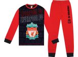 Liverpool Fc - Pigiama Con Pantaloni Lunghi Per Ragazzi GF1098 (158-164) (Rosso/Nero)