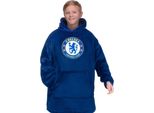 Chelsea Fc - Felpa Con Cappuccio Per Bambini, Oversize GF1028 (6-10 Anni) (Blu)
