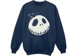 The Nightmare Before Christmas - Felpa Per Bambina BI56513 (104) (Blu Scuro)