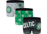 Celtic Fc - Boxer Da Ragazzo (Confezione Da 3) GF221 (140) (Nero/Verde/Grigio)