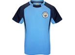Manchester City Fc - Maglietta Da Ragazzo, Poliestere GF1209 (134) (Azzurro)