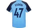 Manchester City Fc - Maglietta "Foden"" Da Ragazzo, Poliestere GF457 (134) (Azzurro)"
