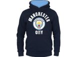 Manchester City Fc - Felpa Con Cappuccio Da Ragazzo, In Pile GF511 (146) (Blu Scuro)