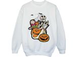 The Nightmare Before Christmas - Felpa Per Ragazzi BI56502 (152-158) (Bianco)