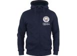 Manchester City Fc - Felpa Con Cappuccio "1894"" Da Uomo, In Pile GF269 (S) (Blu Scuro)"