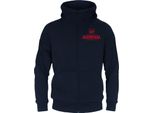 Arsenal Fc - Felpa Con Cappuccio A Zip Intera Da Ragazzo, In Pile GF213 (122) (Blu Scuro)