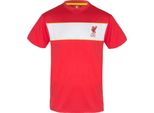 Liverpool Fc - T-Shirt Da Uomo, Poliestere GF426 (Xl) (Rosso/Bianco)