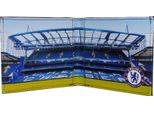 Chelsea Fc - Portafoglio, Plastica, Stadio, Calcio GF152 (Taglia Unica) (Nero/Blu)