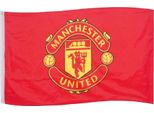 Manchester United Fc - Bandiera Con Stemma GF1135 (Taglia Unica) (Rosso)