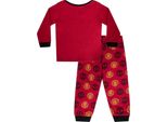 Manchester United Fc - Pigiama "Born To Play"" Con Pantaloni Lunghi Per Bambino GF1059 (68) (Rosso)"