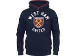 West Ham United Fc - Felpa Con Cappuccio Per Ragazzi GF647 (146) (Navy)