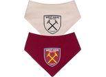 West Ham United Fc - Bavaglini Casa E Trasferta (Confezione Da 2) GF1156 (Taglia Unica) (Red Wine/Ecru)
