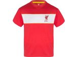 Liverpool Fc - Maglietta Da Ragazzo, Poliestere GF541 (122) (Rosso/Bianco)