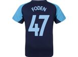 Manchester City Fc - Maglietta "Foden"" Da Ragazzo, Poliestere GF457 (134) (Navy)"
