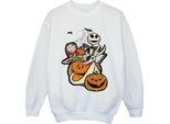 The Nightmare Before Christmas - Felpa Per Bambini BI56502 (128) (Weiß)