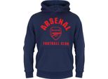 Arsenal Fc - Felpa Con Cappuccio Da Ragazzo, In Pile GF510 (152-158) (Blu Scuro)