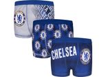 Chelsea Fc - Boxer Da Ragazzo (Confezione Da 3) GF238 (116) (Blu/Navy/Grigio)