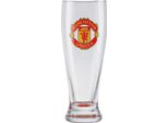 Manchester United Fc - Bicchiere Da Birra Con Stemma GF1128 (Taglia Unica) (Trasparente)