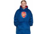 Arsenal Fc - Felpa Con Cappuccio Per Bambini, Oversize GF1020 (6-10 Anni) (Blu Navy Scuro)