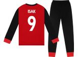 Liverpool Fc - Pigiama "Isak"" Con Pantaloni Lunghi Per Ragazzi, Maniche Lunghe GF807 (146-152) (Rosso/Nero)"