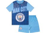 Manchester United Fc - Pigiama Con Pantaloncini "De Bruyne 17"" Per Ragazzi GF1230 (152-158) (Blu Scuro)"