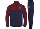 West Ham United Fc - Tuta Da Ginnastica Da Uomo, Bicolore GF977 (M) (Blu Scuro)