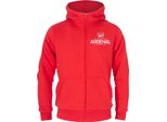 Arsenal Fc - Felpa Con Cappuccio Da Ragazzo, In Pile GF213 (134) (Rosso)