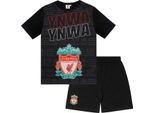 Liverpool Fc - Pigiama "Wirtz"" Con Pantaloncini Da Bambino, Sublimazione GF813 (122) (Nero)"