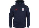 Liverpool Fc - Felpa Con Cappuccio A Zip Intera Da Ragazzo, In Pile GF503 (110) (Blu Navy Scuro)