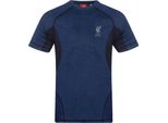 Liverpool Fc - Maglietta Da Ragazzo, Poliestere GF443 (110) (Blu Reale)