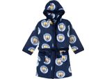 Manchester City Fc - Vestaglia Da Ragazzo, Stampa All-Over, Pile GF614 (158-164) (Navy)