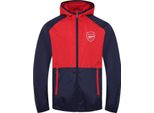 Arsenal Fc - Giacca A Vento Da Ragazzo, Maniche Raglan GF255 (98) (Blu Scuro/Rosso)