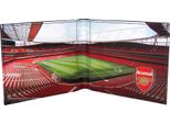 Arsenal Fc - Portafoglio, Plastica, Stadio, Calcio GF151 (Taglia Unica) (Nero/Rosso/Verde)