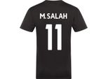 Liverpool Fc - Maglietta "Salah 11"" Da Ragazzo, Poliestere GF439 (134) (Nero/Rosso)"