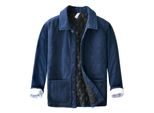 Giacca Invernale Da Uomo Con Fodera Spessa - Caldo Cappotto Invernale Da Uomo, Giacca Casual Da Uomo, Colore: Blu, Taglia: L