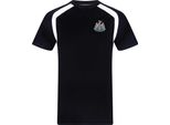Newcastle United Fc - Maglietta Da Ragazzo, Poliestere GF399 (134) (Nero)