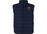 West Ham United Fc - Gilet Da Ragazzo Imbottito GF884 (146) (Blu Scuro)