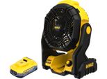 Ventilatore A Batteria Dewalt Dce 512 N 18 V + 1X Batteria Powerstack 5,0 Ah - Senza Caricatore